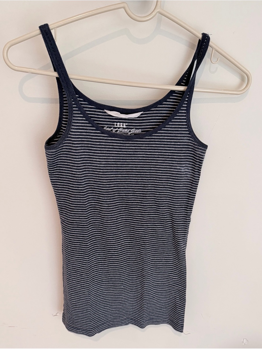 H&M Navy and White Striped Tank Top